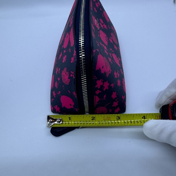 Coach Sienna Rose Print Midnight Pink Ruby Cosmetic Bag - Picture 8 of 15